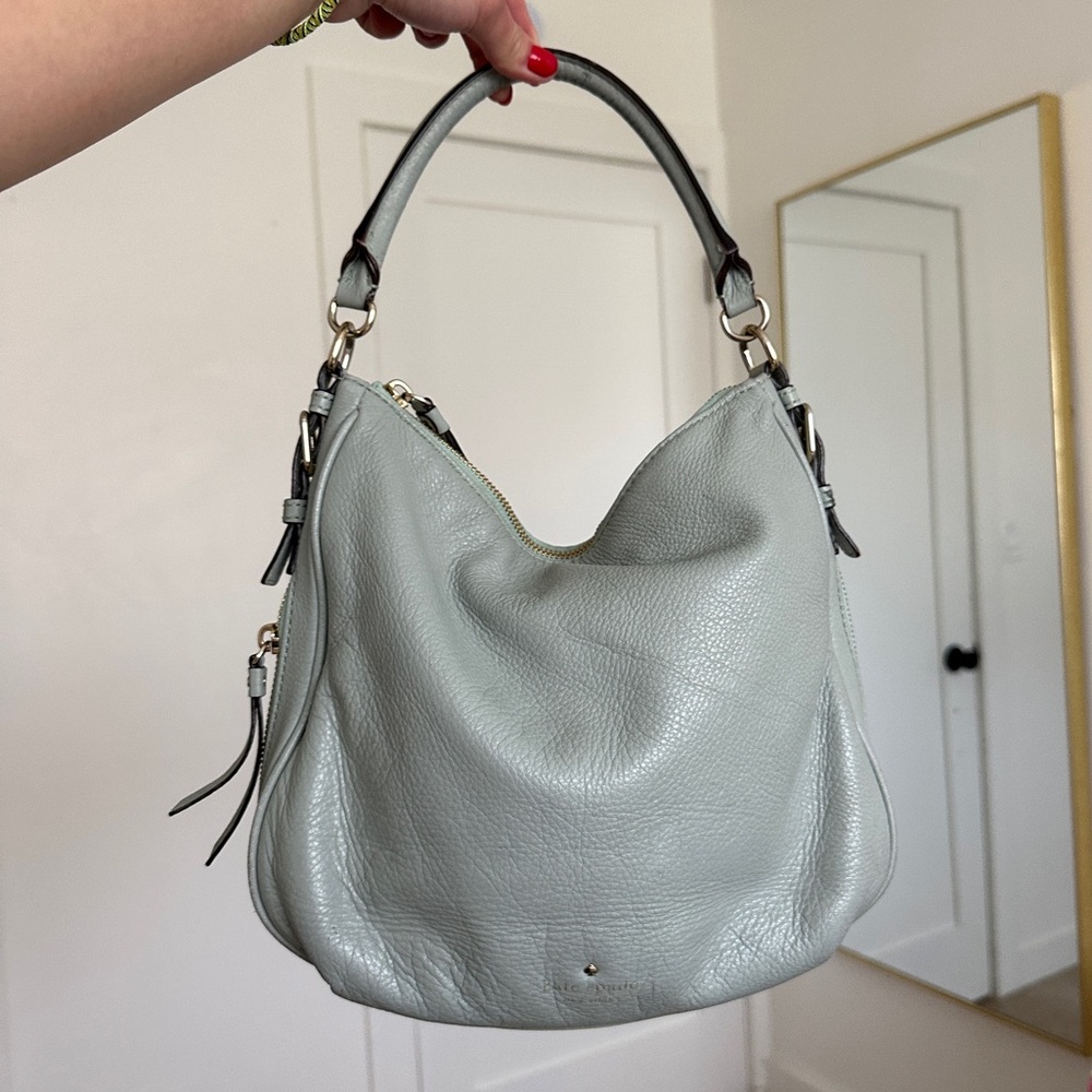 kate spade mint green large hobo shoulder bag
